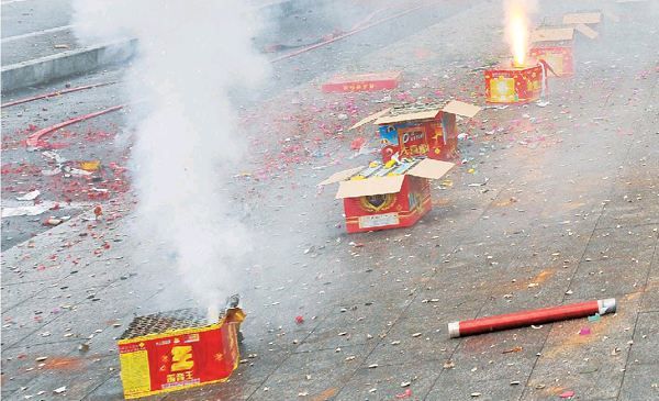 一掛鞭炮帶走多少清新空氣？